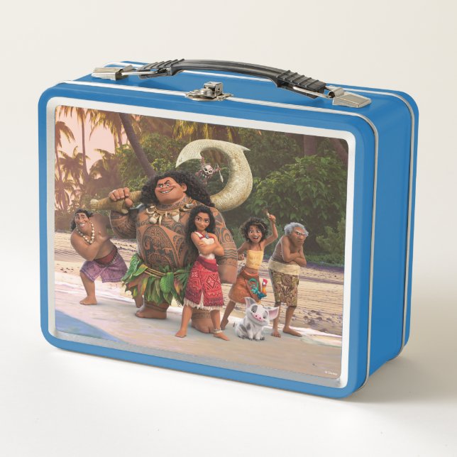 Moana and Crew Metal Lunch Box (Front)