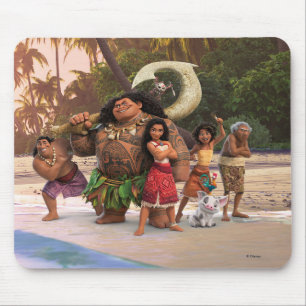 Moana and Crew Mouse Pad