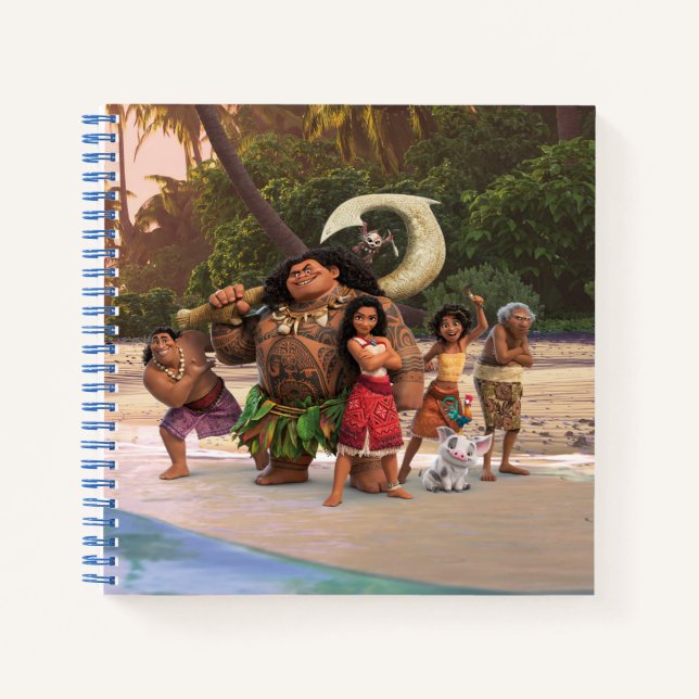 Moana and Crew Notebook (Front)