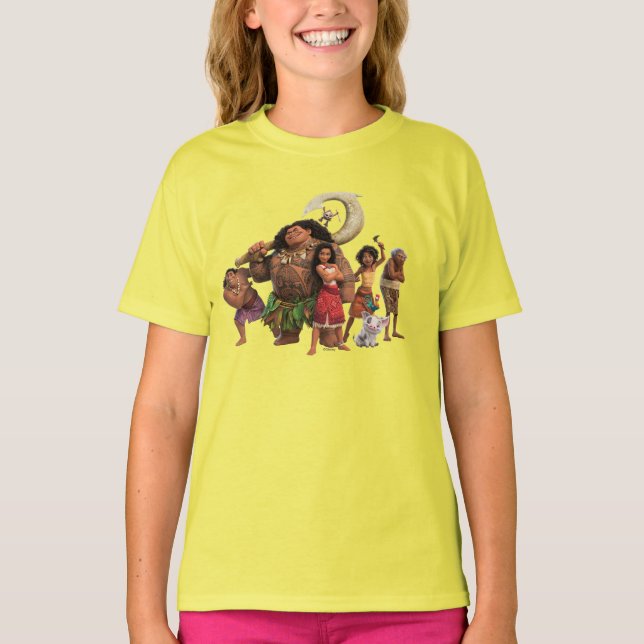 Moana and Crew T-Shirt (Front)