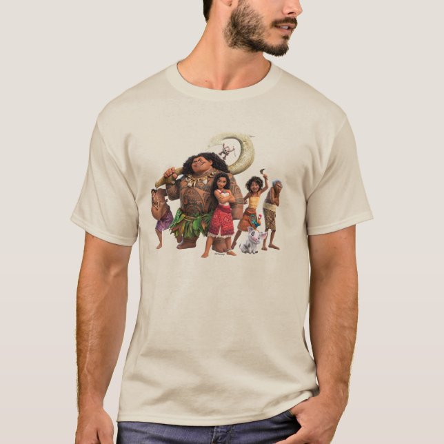 Moana and Crew T-Shirt (Front)