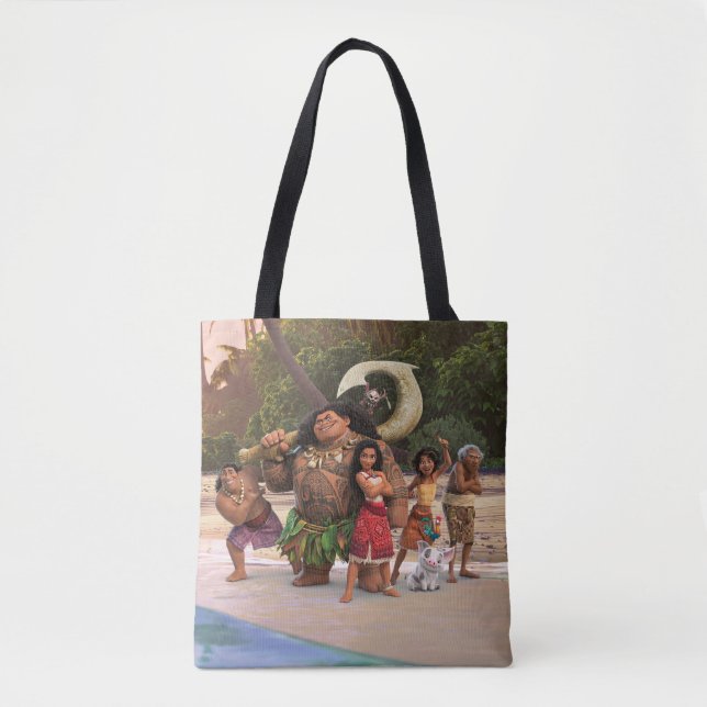 Moana and Crew Tote Bag (Front)