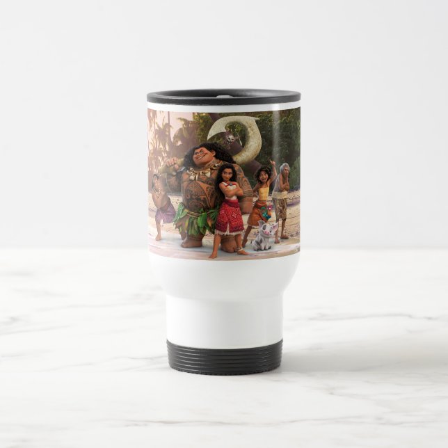 Moana and Crew Travel Mug (Center)