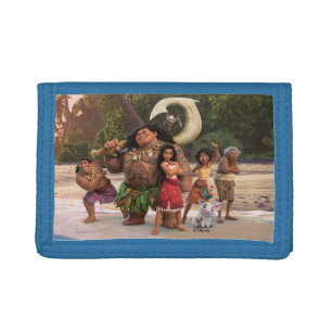Moana and Crew Trifold Wallet
