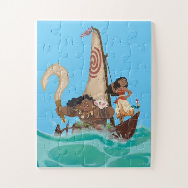 Moana and Friends Embark on Quest Jigsaw Puzzle (Vertical)