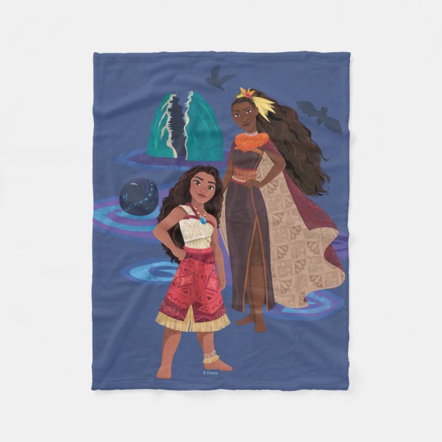 Moana and Matangi Fleece Blanket (Front)