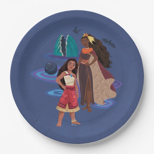Moana and Matangi Paper Plates (Front)