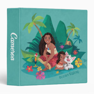 Moana and Simea Ocean Sisters 3 Ring Binder