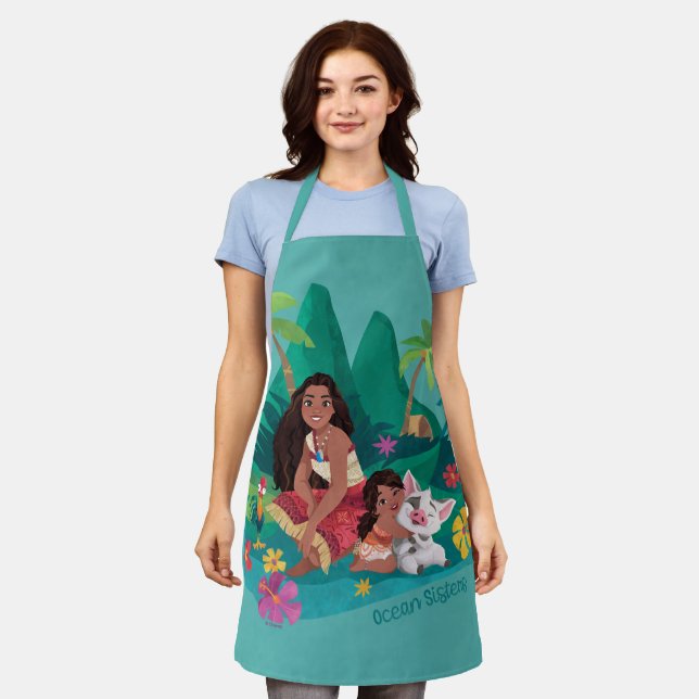 Moana and Simea Ocean Sisters Apron (Worn)
