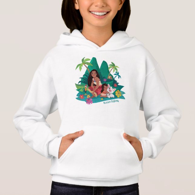 Moana and Simea Ocean Sisters Hoodie (Front)
