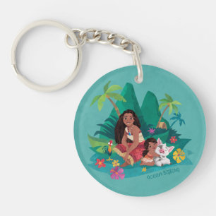 Moana and Simea Ocean Sisters Keychain