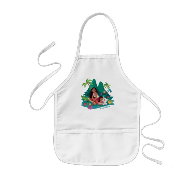 Moana and Simea Ocean Sisters Kids' Apron (Front)