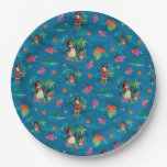 Moana and Simea Ocean Sisters Pattern Paper Plates