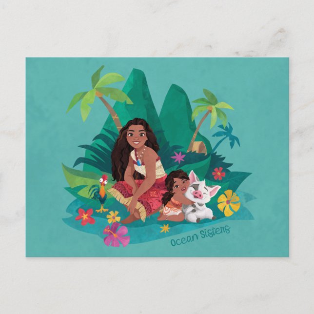 Moana and Simea Ocean Sisters Postcard (Front)