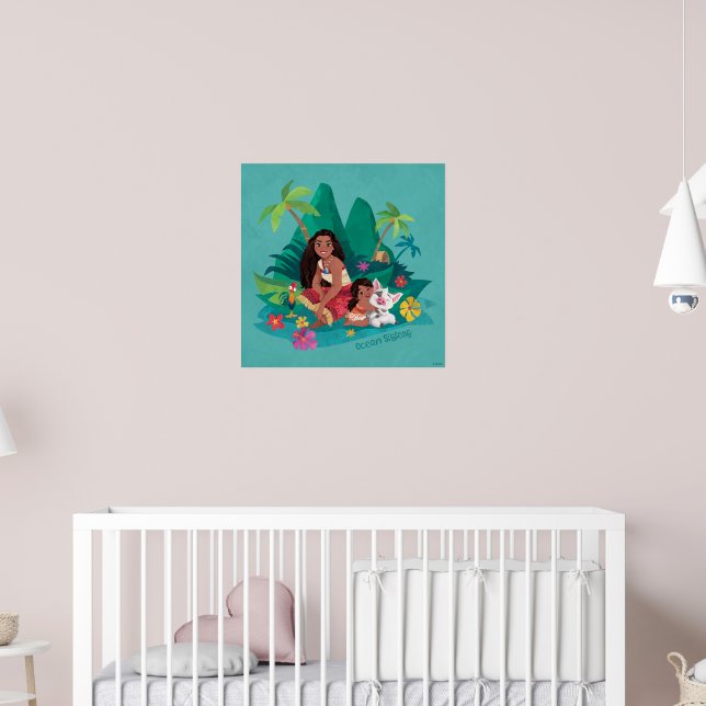 Moana and Simea Ocean Sisters Poster | Zazzle