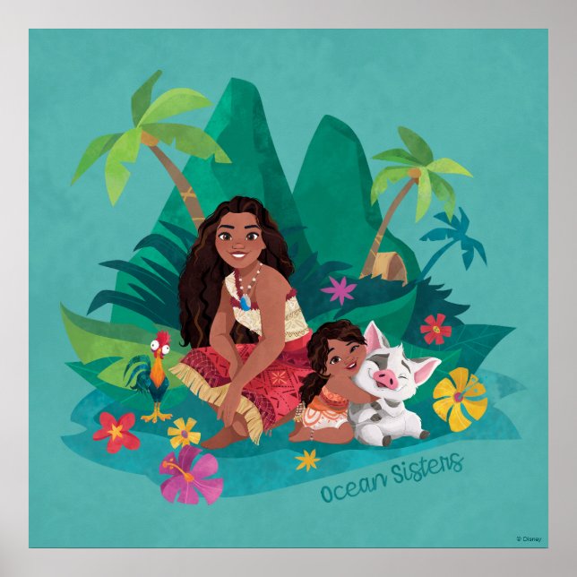 Moana and Simea Ocean Sisters Poster (Front)