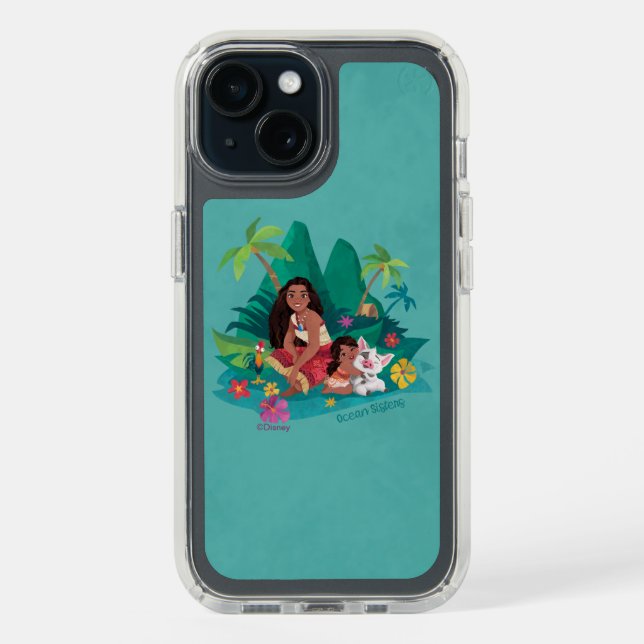Moana and Simea Ocean Sisters Speck iPhone Case (Front (Black))