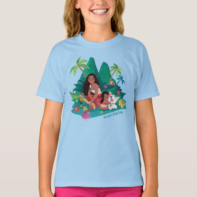 Moana and Simea Ocean Sisters T-Shirt (Front)