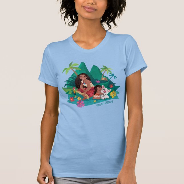 Moana and Simea Ocean Sisters T-Shirt (Front)