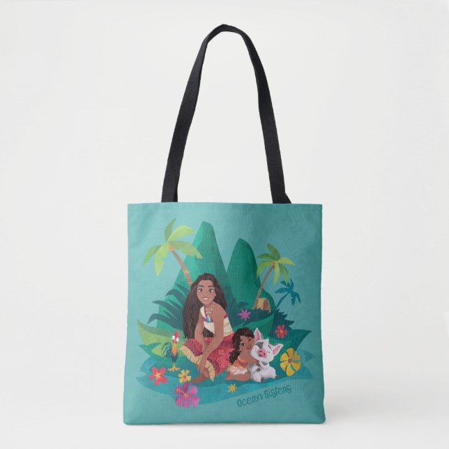 Moana and Simea Ocean Sisters Tote Bag (Front)