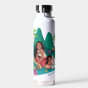 Moana and Simea Ocean Sisters Water Bottle