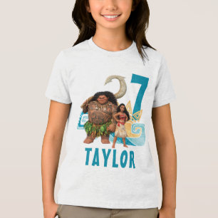 Moana   Birthday Tri-Blend Shirt
