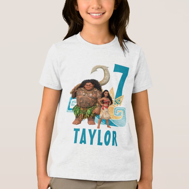 Moana | Birthday Tri-Blend Shirt (Front)