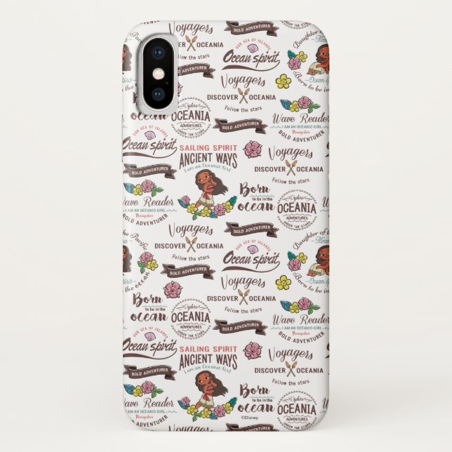 Moana | Bold Adventurer Pattern Case-Mate iPhone Case (Back)