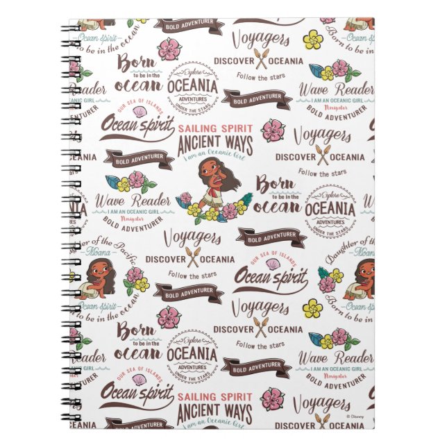 Moana | Bold Adventurer Pattern Notebook (Front)