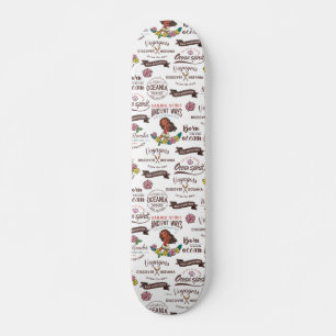 Moana   Bold Adventurer Pattern Skateboard Deck
