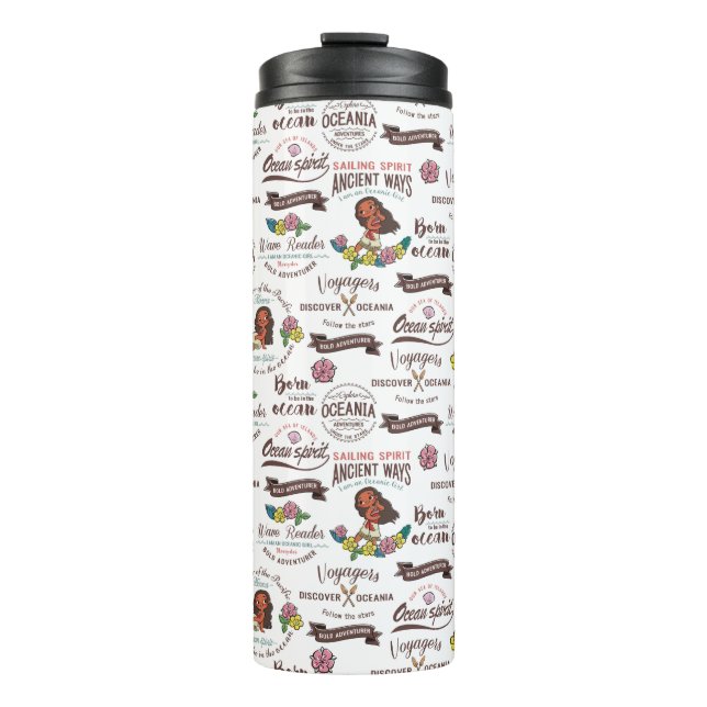 Moana | Bold Adventurer Pattern Thermal Tumbler (Front)