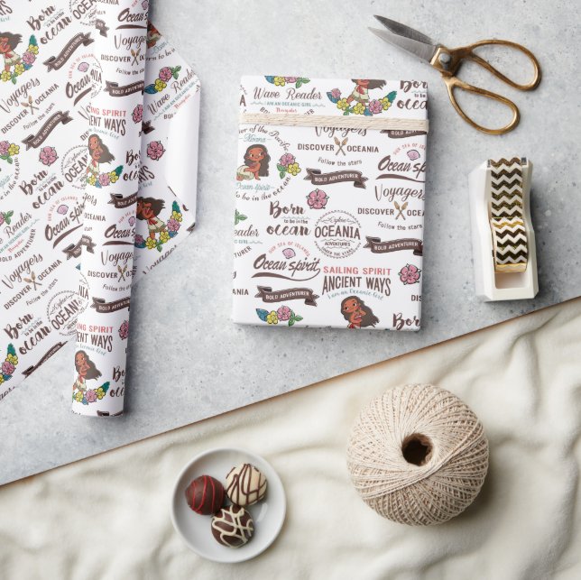 Moana | Bold Adventurer Pattern Wrapping Paper (Crafts)