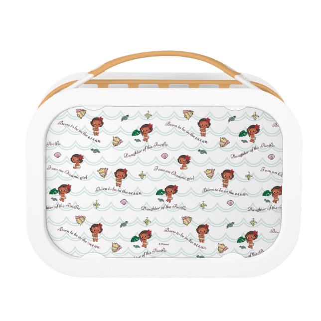 Moana | Born to be in the Ocean Pattern Lunch Box (Front)