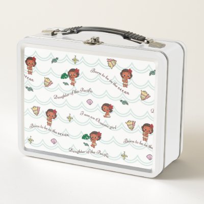 Moana | Born to be in the Ocean Pattern Metal Lunch Box