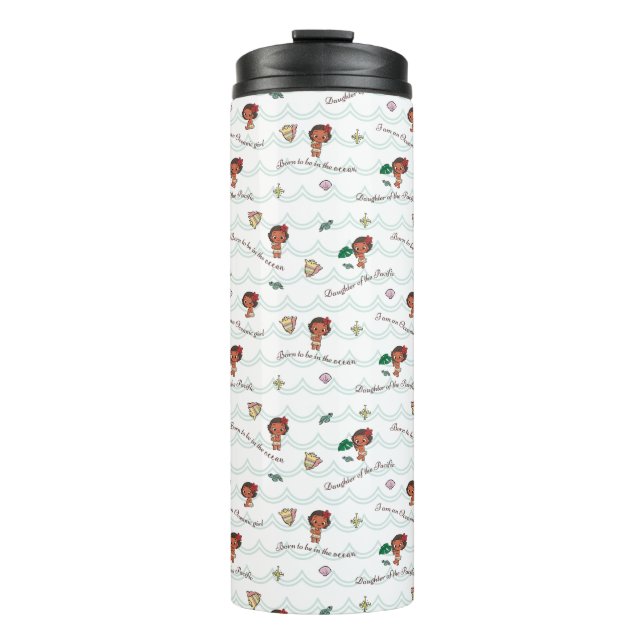 Moana | Born to be in the Ocean Pattern Thermal Tumbler (Front)