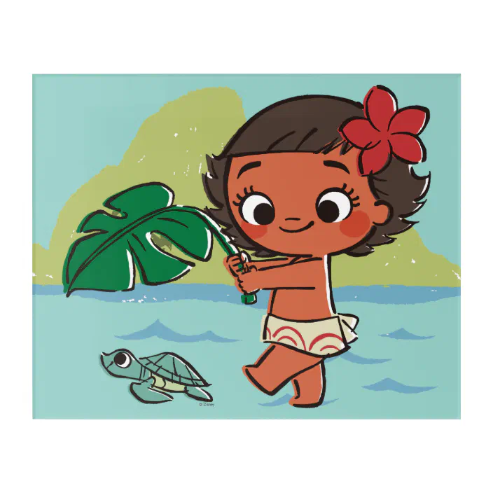 Moana Born To Be In The Sea Acrylic Print Zazzle Com