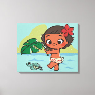Moana Born to be in the Sea Canvas Print