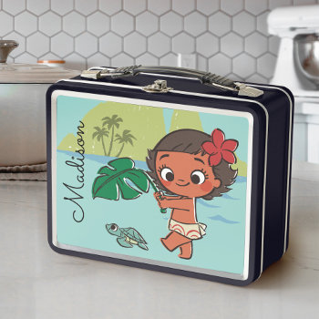 Moana | Born To Be In The Sea Metal Lunch Box by Moana at Zazzle