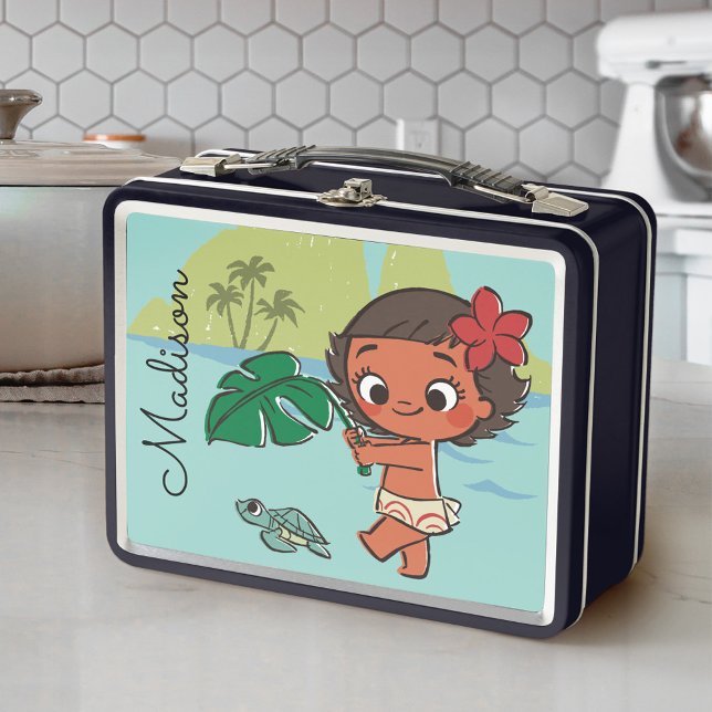 Moana | Born to be in the Sea Metal Lunch Box (Lunch box on counter)