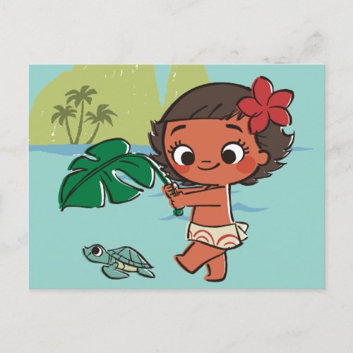 Moana  Born to be in the Sea Postcard