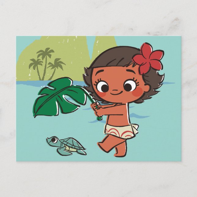 Moana | Born to be in the Sea Postcard (Front)