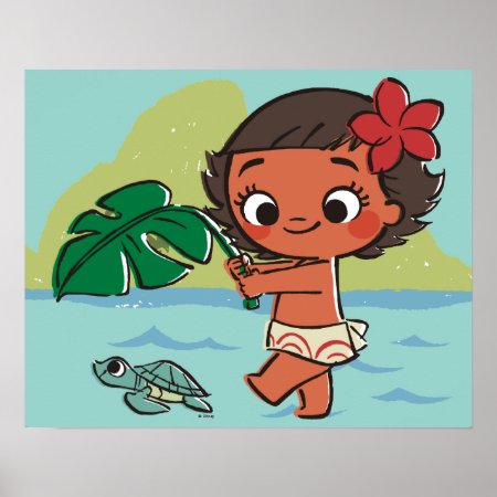 Moana | Born To Be In The Sea Poster