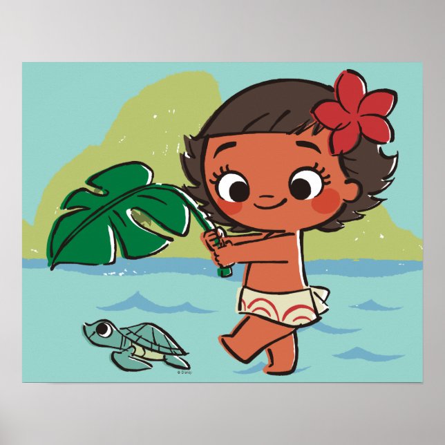 Moana | Born to be in the Sea Poster (Front)