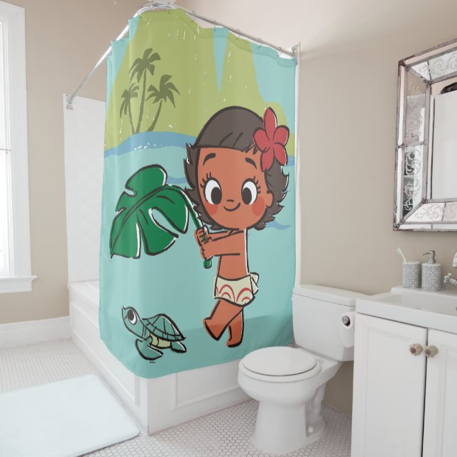 Moana | Born to be in the Sea Shower Curtain (In Situ)