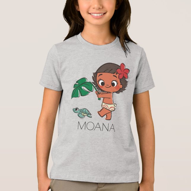 Moana | Born to be in the Sea Tri-Blend Shirt (Front)