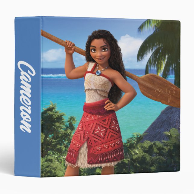 Moana Born to Voyage 3 Ring Binder (Front/Spine)