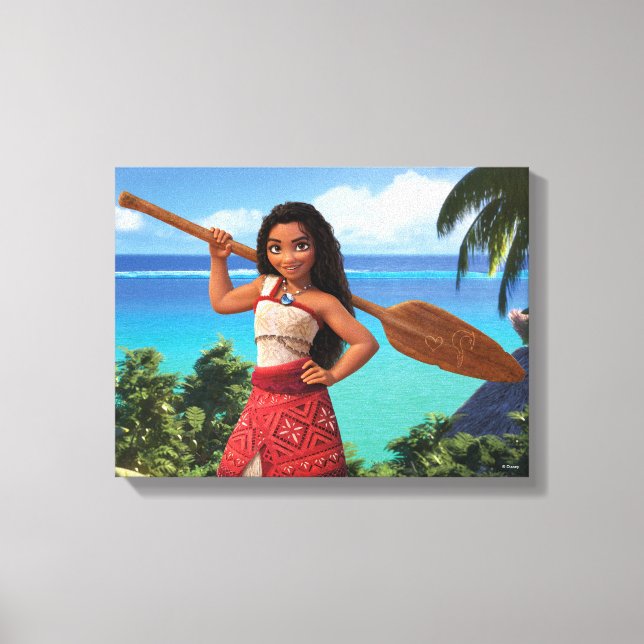 Moana Born to Voyage Canvas Print (Front)