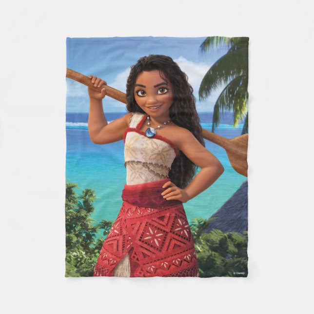 Moana Born to Voyage Fleece Blanket (Front)