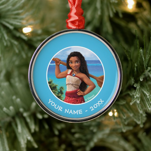 Moana Born to Voyage Metal Ornament (Tree)