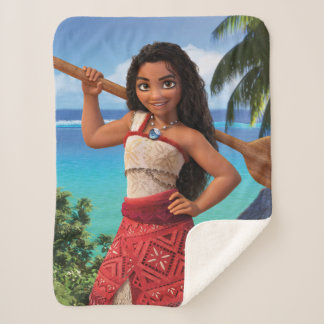 Moana Born to Voyage Sherpa Blanket
